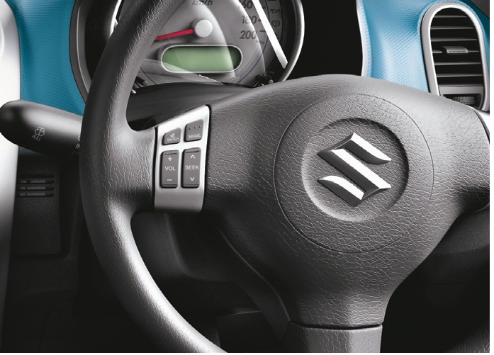 Maruti Suzuki Ritz interior steering wheel